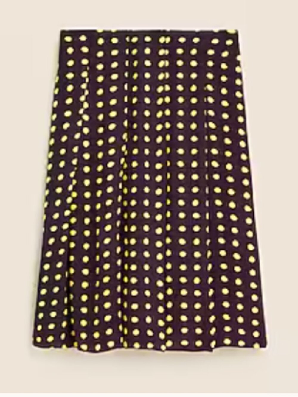 J. Crew Pleated skirt in dot crepe de chine